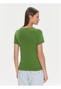 United Colors of Benetton - United Colors Of Benetton T-Shirt 1091D1M10 Zielony Regular Fit. Kolor: zielony. Materiał: bawełna #5