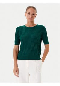 Tatuum Sweter Bazo T2502.049 Zielony Regular Fit. Kolor: zielony. Materiał: bawełna