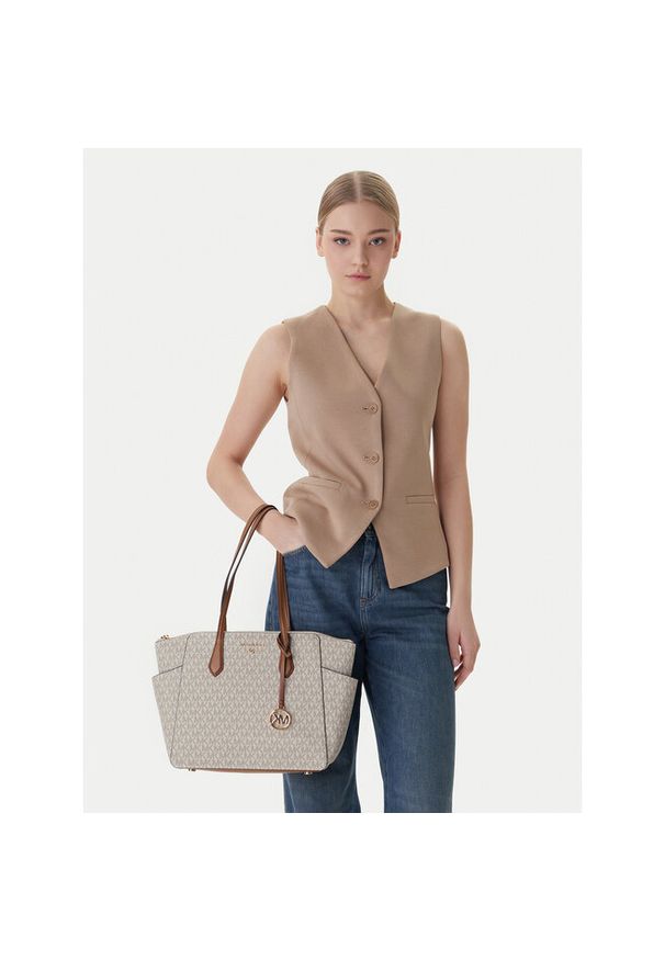 Torebka MICHAEL Michael Kors. Kolor: beżowy