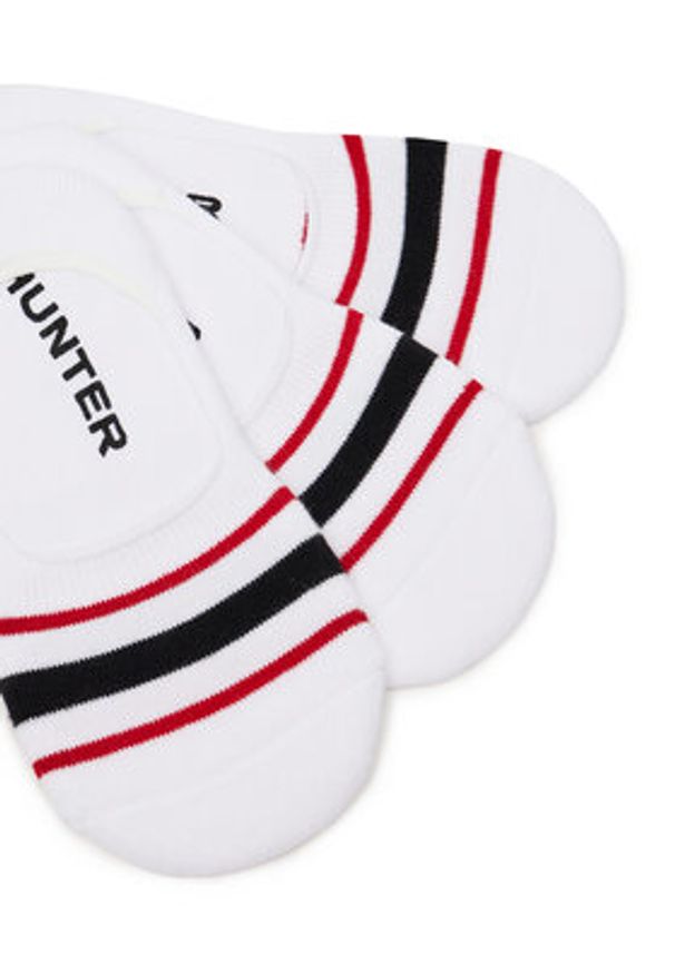 Hunter Stopki AS_HUNTER_03S_SS25 (3-PACK) Biały. Kolor: biały. Materiał: bawełna
