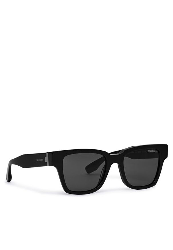 Trussardi Jeans - Trussardi Okulary przeciwsłoneczne TSM9026 Czarny. Kolor: czarny