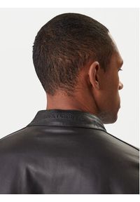 Karl Lagerfeld - KARL LAGERFELD Kurtka skórzana 555022 561421 Czarny Slim Fit. Typ kołnierza: dekolt w karo. Kolor: czarny. Materiał: skóra #2