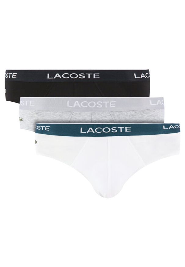 Lacoste Komplet 3 par slipów 8H3472 Kolorowy. Materiał: bawełna. Wzór: kolorowy