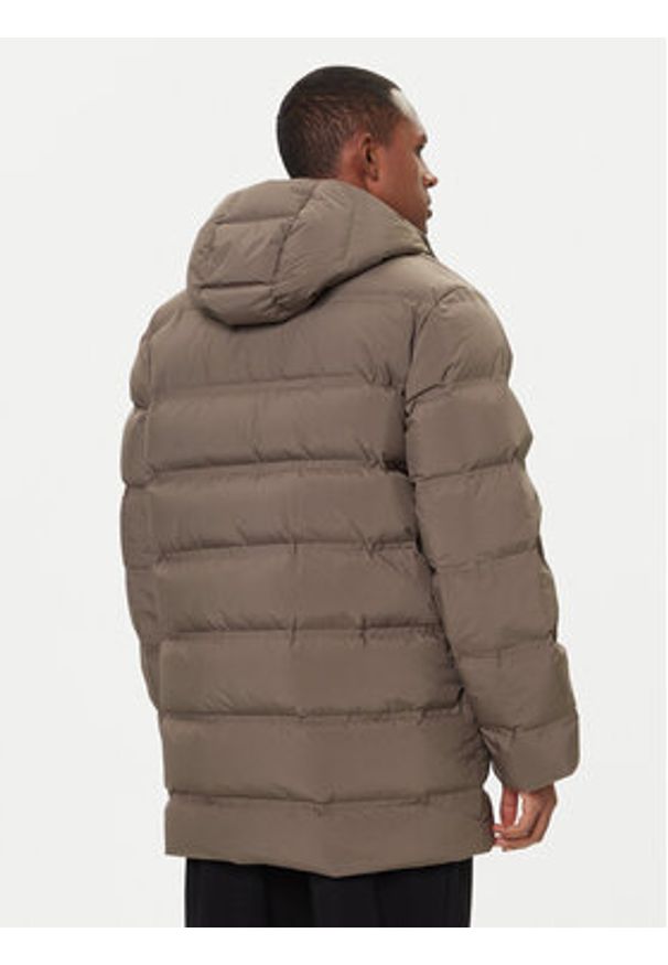 Calvin Klein Kurtka puchowa LV04LD516G Beżowy Regular Fit. Kolor: beżowy. Materiał: syntetyk