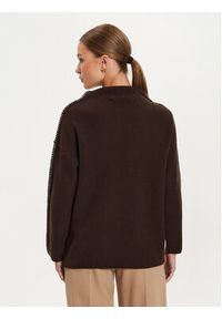 Max Mara Leisure Sweter Fanfara 2426366178600 Brązowy Regular Fit. Kolor: brązowy. Materiał: wełna #3