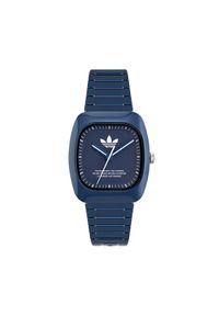adidas Originals Zegarek Retro Wave One AOSY24029 Niebieski. Kolor: niebieski. Materiał: syntetyk. Styl: retro #1