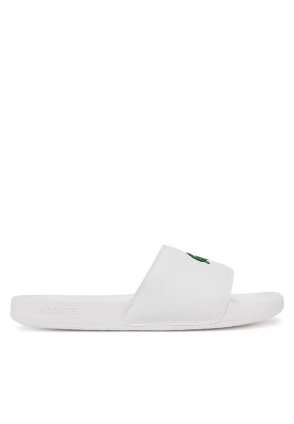 Lacoste Klapki Serve Sliders 7-49CMA0041 Biały. Kolor: biały. Materiał: skóra