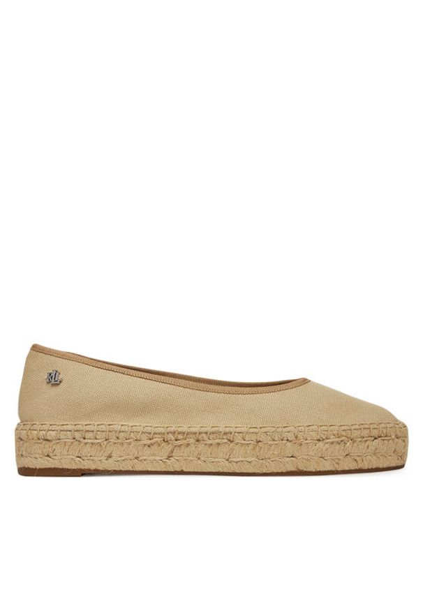 Lauren Ralph Lauren - LAUREN RALPH LAUREN Espadryle Luize 802959187008 Beżowy. Kolor: beżowy. Materiał: materiał