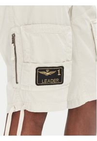 Aeronautica Militare Szorty materiałowe 251BE041CT1122 Écru Regular Fit. Materiał: bawełna