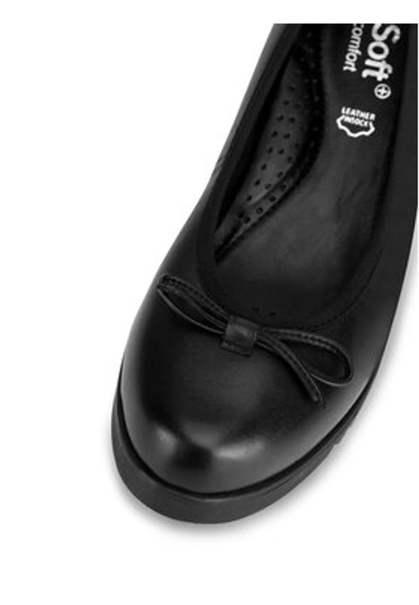 Go Soft Półbuty EST-MARGARET-01 Czarny. Kolor: czarny. Materiał: skóra