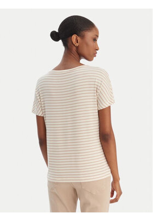 Marella T-Shirt Fervida 2615971021 Beżowy Regular Fit. Kolor: beżowy. Materiał: wiskoza
