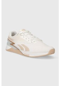 Reebok buty treningowe Nano X3 kolor biały. Kolor: biały. Materiał: poliester, materiał. Szerokość cholewki: normalna #4