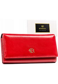 Portfel damski ROVICKY RPX-24A-ML Red czerwony. Kolor: czerwony. Materiał: skóra #1