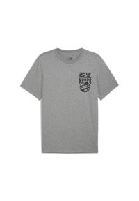 Koszulka Puma Hoops. Kolor: szary. Sport: koszykówka