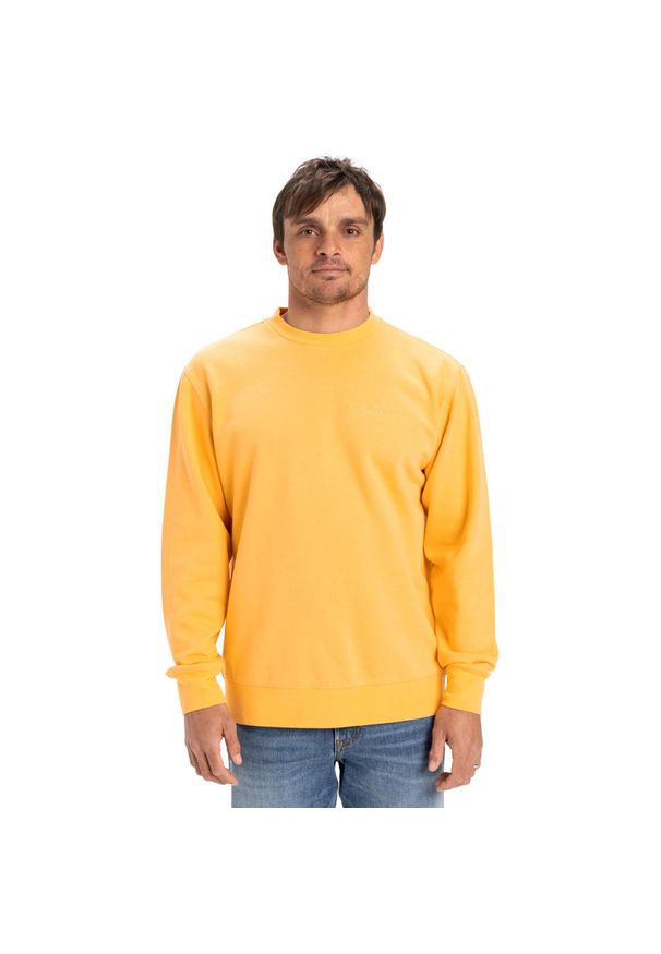 Quiksilver - Bluza z okrągłym dekoltem dla Mężczyzn SALT WATER Pomarańczowy. Kolor: żółty, wielokolorowy, pomarańczowy. Materiał: poliester, bawełna. Długość: długie