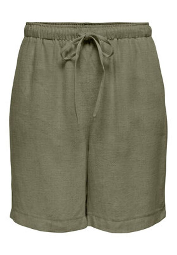 only - ONLY Szorty materiałowe Siesta 15333032 Zielony Loose Fit. Kolor: zielony. Materiał: wiskoza