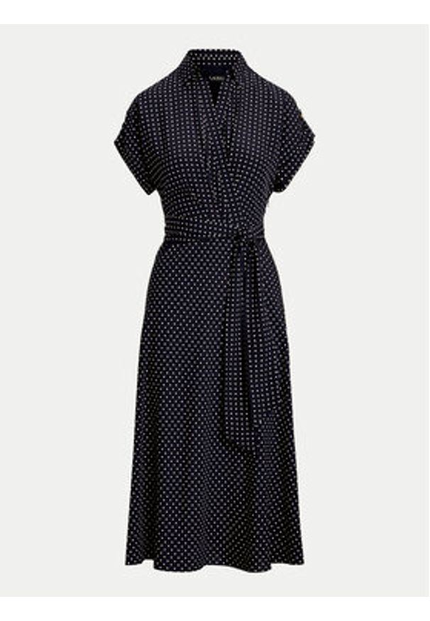 Lauren Ralph Lauren - LAUREN RALPH LAUREN Sukienka koszulowa 250957093001 Granatowy Regular Fit. Kolor: niebieski. Materiał: syntetyk. Typ sukienki: koszulowe