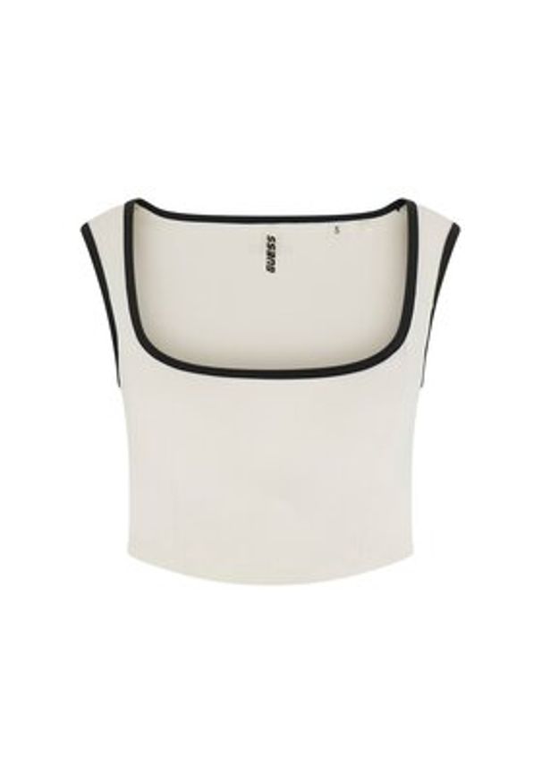 Guess Top 181230 Beżowy Classic Fit. Kolor: beżowy