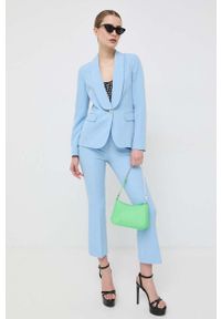 Liu Jo bluzka kolor czarny. Kolor: czarny. Materiał: tkanina, satyna, materiał, koronka. Długość rękawa: na ramiączkach. Wzór: ze splotem #3