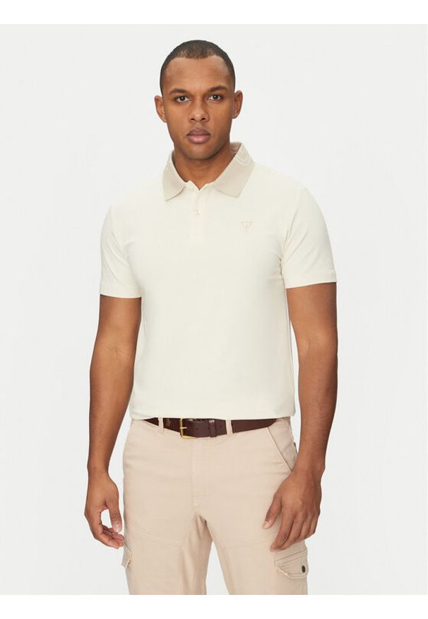 Guess Polo M5GP66 J1314 Écru Regular Fit. Typ kołnierza: polo. Materiał: bawełna