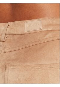 Guess Spodnie materiałowe Kelly W3RA0M WE0L0 Beżowy Straight Fit. Kolor: beżowy. Materiał: syntetyk #4