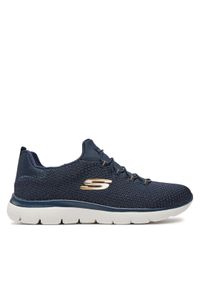 skechers - Skechers Sneakersy Bright Bezel 149204/NVGD Granatowy. Kolor: niebieski. Materiał: materiał #1