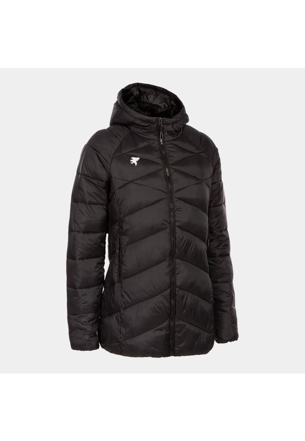 Kurtka outdoorowa anorak damska Joma Explorer wiatroodporna pikowana z kapturem. Typ kołnierza: kaptur. Kolor: czarny