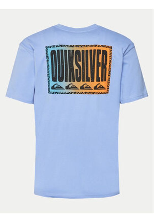 Quiksilver T-Shirt Long Fade EQYZT07670 Niebieski Regular Fit. Kolor: niebieski. Materiał: bawełna