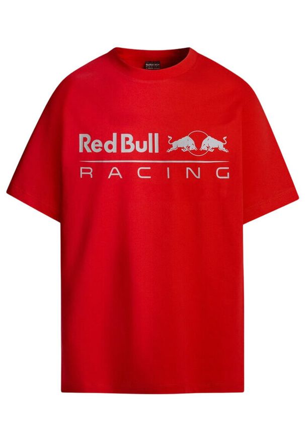 Pepe Jeans T-Shirt Red Bull Racing Logo Print 2025 Czerwony Regular Fit. Kolor: czerwony. Materiał: bawełna. Wzór: nadruk