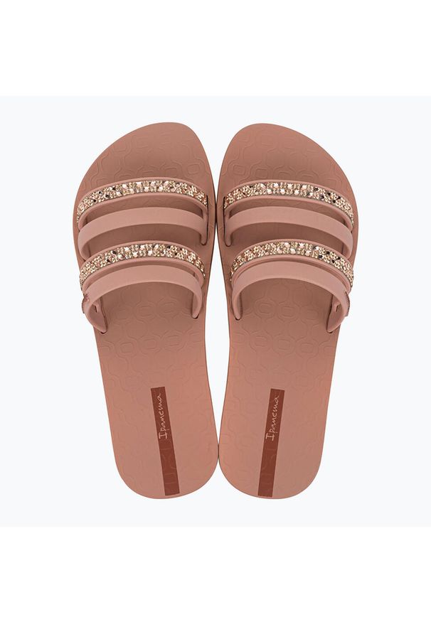 Klapki damskie Ipanema Chic Slide. Kolor: brązowy. Styl: sportowy