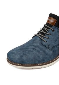 Rieker Półbuty 14450-14 Niebieski. Kolor: niebieski. Materiał: materiał #4