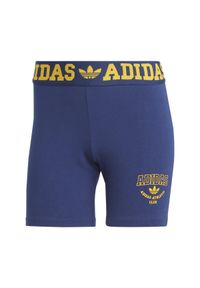 Szorty Sportowe Damskie Adidas Waistband Booty. Kolor: niebieski #1