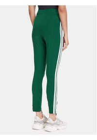 Adidas - adidas Legginsy Essentials 3-Stripes KB7663 Zielony Slim Fit. Kolor: zielony. Materiał: bawełna #4