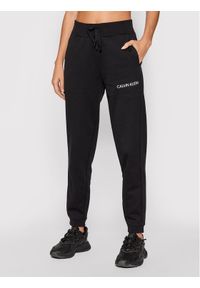 Calvin Klein Performance Spodnie dresowe 00GWF1P608 Czarny Regular Fit. Kolor: czarny. Materiał: bawełna