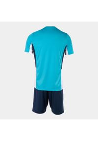 Zestaw Sportowy Joma Danubio II Turkus-Navy 5XS - Oddychający i Lekki. Kolor: niebieski. Materiał: poliester. Sport: fitness, piłka nożna