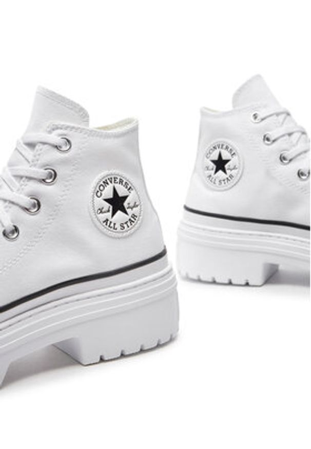 Converse Trampki Chuck Taylor All Star Lugged Heel Platform A10364C Biały. Kolor: biały. Materiał: materiał. Obcas: na platformie