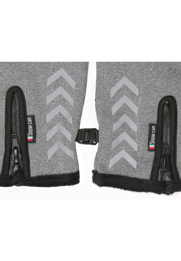 Rękawiczki Szare, Jesienno-Zimowe do Smartfonów, Powłoka Antypoślizgowa -Pako Jeans. Kolor: szary. Materiał: poliester. Sezon: jesień, zima. Styl: klasyczny, elegancki