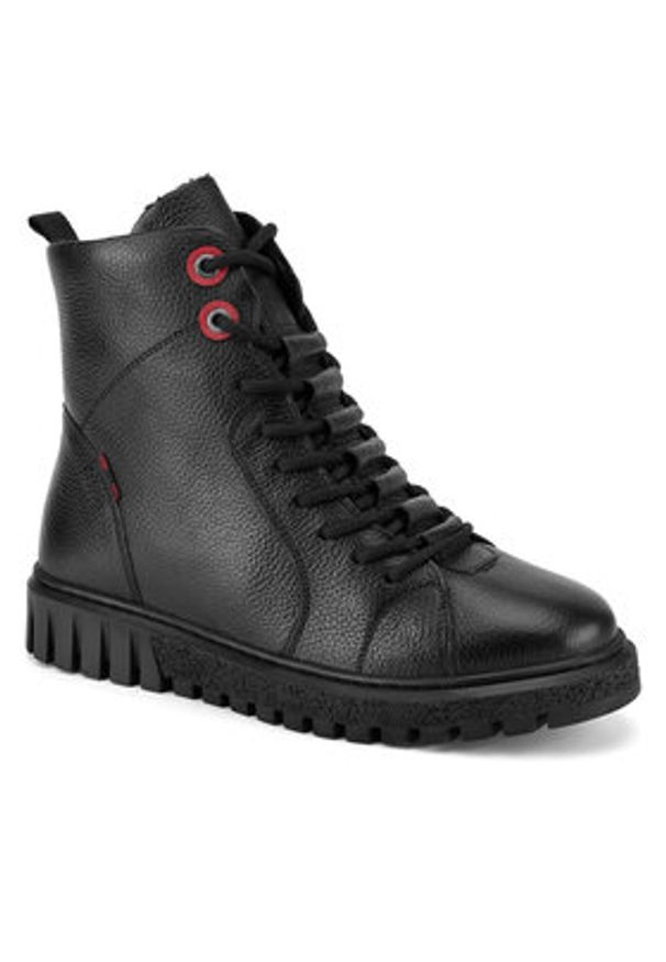 Go Soft Trzewiki WI32-FATIMA-01 Czarny. Kolor: czarny. Materiał: skóra