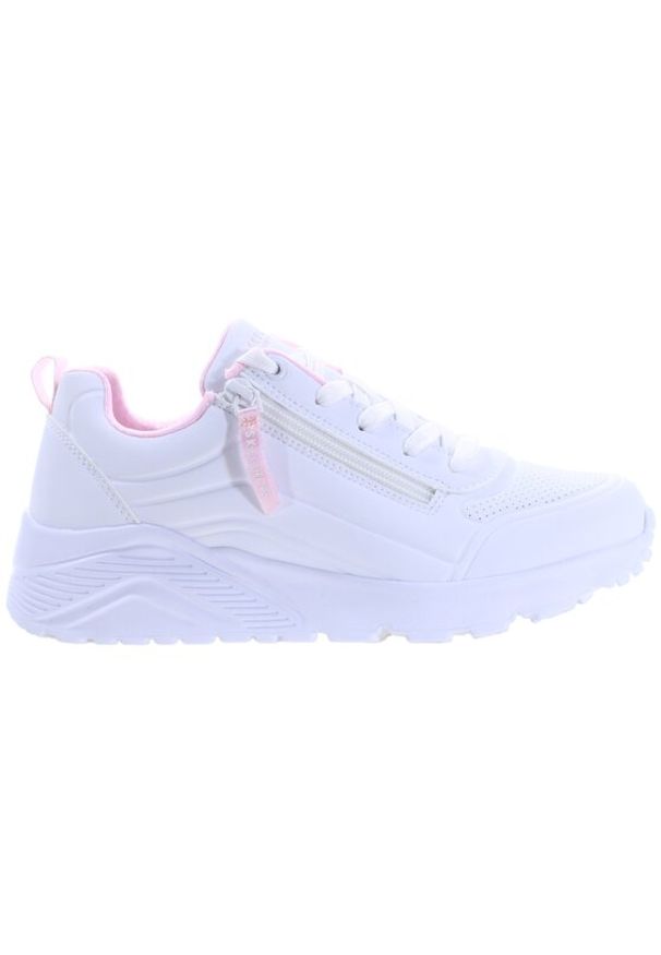 skechers - Skechers Sneakersy Uno Lite 310387L Biały. Kolor: biały. Materiał: skóra