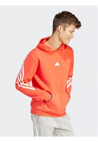 Adidas - adidas Bluza Future Icons 3-Stripes IR9229 Pomarańczowy Regular Fit. Kolor: pomarańczowy. Materiał: bawełna #5