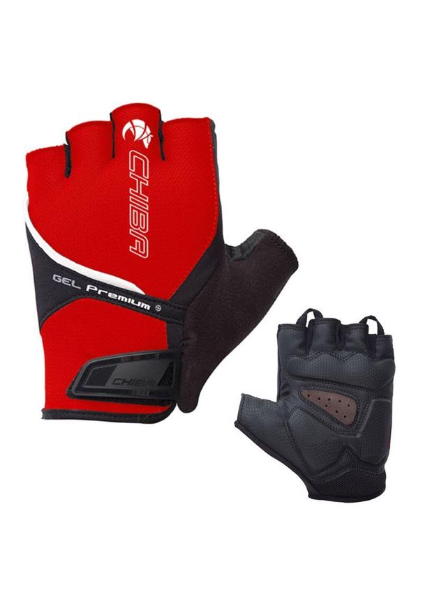 CHIBA - Rękawiczki sportowe unisex Chiba Gel Premium. Kolor: czerwony, czarny, wielokolorowy