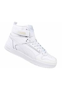 Buty do chodzenia damskie Puma Rbd Game JR. Wysokość cholewki: za kostkę. Zapięcie: rzepy. Kolor: biały, wielokolorowy. Materiał: materiał, syntetyk. Szerokość cholewki: normalna. Sport: turystyka piesza