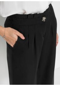 Spodnie culotte TENCEL™ Lyocell bonprix czarny. Kolor: czarny. Materiał: lyocell #3