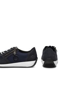 Rieker Sneakersy N1111-14 Granatowy. Kolor: niebieski. Materiał: materiał #5