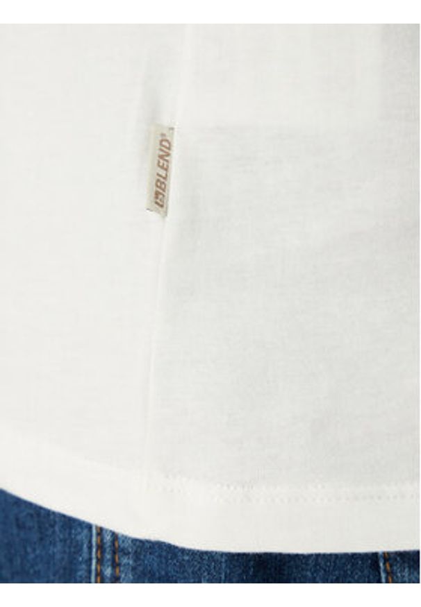 Blend T-Shirt 20717759 Biały Regular Fit. Kolor: biały. Materiał: bawełna