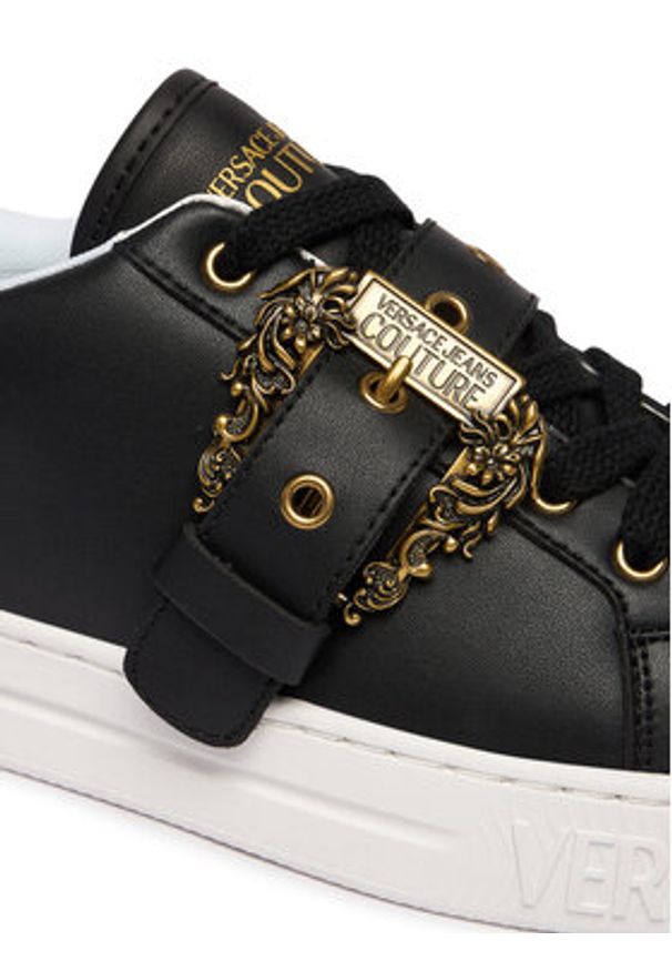 Versace Jeans Couture Sneakersy 80VA3SK9 ZPB76 G89 Czarny. Kolor: czarny. Materiał: skóra