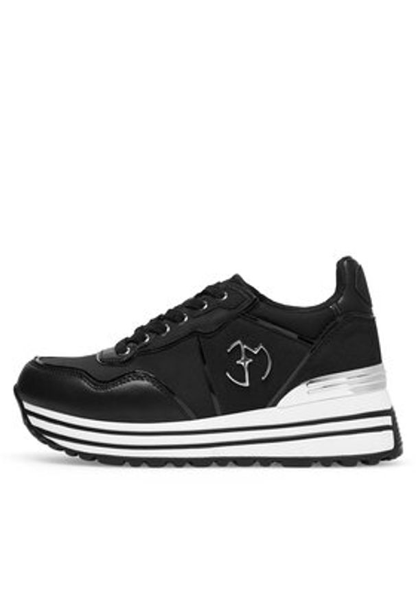 Eva Minge Sneakersy WYL3795-3 Czarny. Kolor: czarny. Materiał: syntetyk