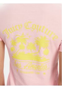 Juicy Couture T-Shirt La Beach JCWCT125319 Różowy Regular Fit. Kolor: różowy. Materiał: bawełna #5