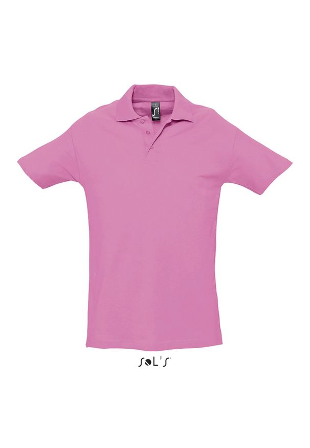 SOL'S - Polo Sol's Spring Ii. Typ kołnierza: polo. Kolor: różowy. Materiał: bawełna. Styl: elegancki