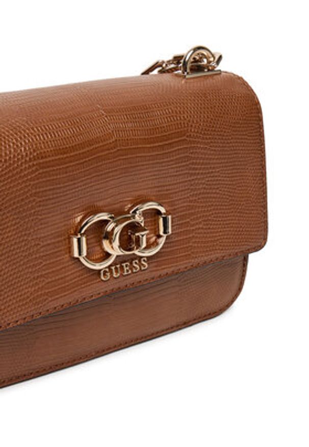 Guess Torebka Salinge HWKG96 24200 Brązowy. Kolor: brązowy. Materiał: skórzane